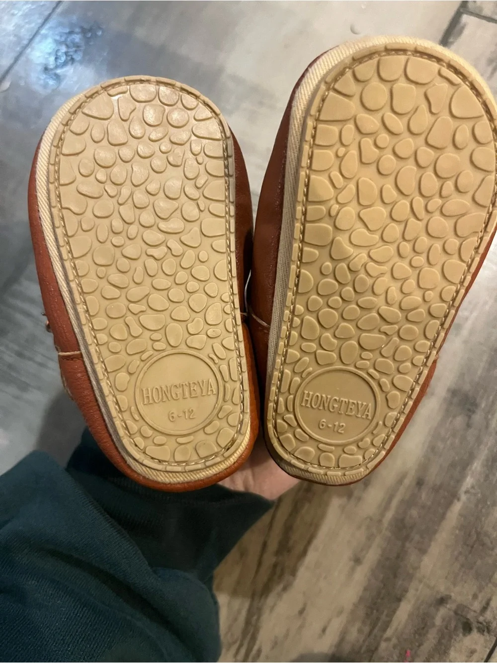 Brown Faux Leather Baby Mary Jane Shoes 6-12 Months